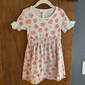 Matilda Jane White and Pink Strawberry Dress